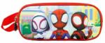 KARACTERMANIA Penar 3D Spiderman Traffic cu 2 compartimente, 22x9.5x8 cm (KM04262) Penar
