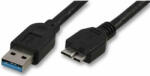 Akasa USB 3.0 Type-A to micro-B kábel - 1m - AK-CBUB04-10BK