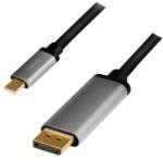 LogiLink Cablu Logilink USB 3.2 Gen1 Type-C, C/M-DP/M, 4K, aluminiu, 1, 8 m (CUA0100)