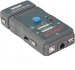 Gembird TESTER CABLU RETEA GEMBIRD pt. cablu UTP, STP si USB, baterie 9V neinclusa, NCT-2 (timbru verde 0.8 lei) (NCT-2)