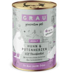 Grau GRAU Gourmet fără cereale 6 x 400 g - Pui & inimi de curcan