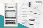 ASSMANN 10 inch network bundle, including 12U cabinet, grey and various components (DN-10-SET-3) (DN-10-SET-3)
