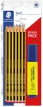 STAEDTLER Bleistifte HB Noris 120 Big Pack + 1 Textmarker retail (120 BK12P1) (120 BK12P1)