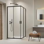Radaway Cabina de dus dreptunghiulara, cu usi culisante, negru mat, Radaway Alienta Black D 10258090-54-01 (10258090-54-01)