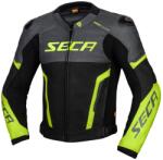 SECA Geacă de motocicletă din piele SECA Hooligan gri-galben-fluo lichidare (SEC1HOO22MQ-04)