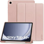 Samsung Tab A9 Plus (11.0) SM-X210 / X215 / X216B, mappa tok, közepesen ütésálló, érintőceruza tartó, érintőceruza nélkül, Trifold, TP SC Pen Holder, rózsaszín