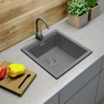 Gamma Decor 4850 gránit mosogató, szifonnal, szürke, beépíthető (ZLE000166)