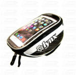  kerékpár mobiltelefon táska, , 18x10x8 cm, anyaga: PVC, PU, jellemzők: érintőpanel, tépőzárral rögzíthető, mobiltelefon mérete: m