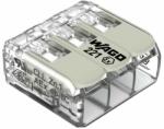 WAGO 221-483 Vezeték összekötő oldható robbanás biztos alkalmazásokhoz 3P 0, 2-4mm2 50db/csomag