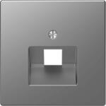 Schneider Electric Schneider MTN4521-6036 MERTEN Fedlap, 1xRJ45 aljzathoz, D-Life, acél (MTN4521-6036)