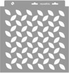 MyWall Acél mintázat 02 stencil - 3D - 31x35 cm közepes