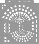 MyWall Legyezők stencil - Festő - 38x42 cm nagy