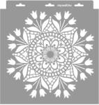 MyWall Csipke 04 stencil - Festő - 31x35 cm közepes