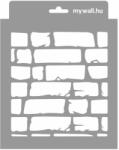 MyWall Bontott tégla stencil - 3D - 18x23 cm mini