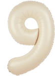 PartyPal Számos lufi 34" 86cm óriás, szám, számjegy 9-es, krém színű (LUFI548223)