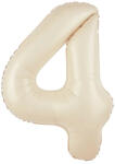 PartyPal Számos lufi 34" 86cm óriás, szám, számjegy 4-es, krém színű (LUFI539002)