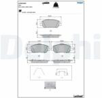DELPHI set placute frana, frana disc DELPHI LP5023EV (LP5023EV)