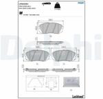 DELPHI set placute frana, frana disc DELPHI LP5044EV (LP5044EV)