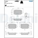 DELPHI set placute frana, frana disc DELPHI LP3863 - automobilus
