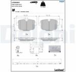 DELPHI set placute frana, frana disc DELPHI LP5069EV