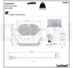 DELPHI set placute frana, frana disc DELPHI LP5043EV (LP5043EV)