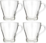 Excellent Houseware Set 4 cesti cafea ceai Excellent Houseware, sticla, 9x9.5 cm, 300 ml, transparent (KO-YE6000420)