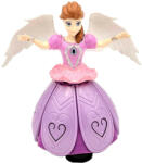  Printesa Cu Aripi de jucarie dansatoare se invarte 360° si danseaza pe Melodia Let it GO , Rochie Led Interactiva