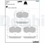 DELPHI set placute frana, frana disc DELPHI LP3879 (LP3879)