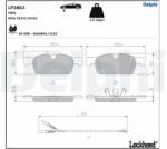 DELPHI set placute frana, frana disc DELPHI LP3862 (LP3862)