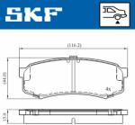 SKF set placute frana, frana disc SKF VKBP 90136 - centralcar