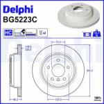 DELPHI Disc frana DELPHI BG5223C (BG5223C) - automobilus
