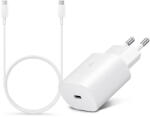Samsung EP-TA800EWE gyári gyorstöltő adapter 25W + EP-DA705BWE Type-C/Type-C 1m - fehér - ECO
