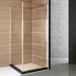 GLADYS Cabina de dus patrata din sticla securizata si aluminiu 90 x 90 cm RDR11 GLADYS (20440542)