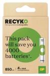 GP Batteries GP ReCyko NiMH Akkumulátor HR03 (AAA) 850mAh 4db (B25184) - bestbyte