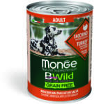 Monge BWild Grain Free Adult kutyakonzerv - pulyka sütőtökkel és cukkinivel 400 g - petissimo