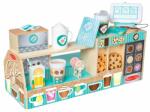 Melissa & Doug Set de joaca din lemn cu accesorii Ne jucam de-a Cafeneaua - Barista (MD30602) - babyneeds Bucatarie copii