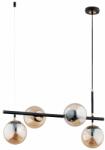 Alfa Pendul Alfa Fiore 4 negru/transparent (63039)