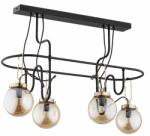 Alfa Pendul Alfa Ventis 4 negru/transparent (63012)