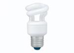 Panasonic BEC fluorescent Panasonic, soclu E27, putere 8W, forma spirala, lumina alb rece, alimentare 220 - 240 V, EFD8E65HD3E (timbru verde 0.45 lei) (EFD8E65HD3E)