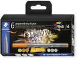 STAEDTLER MultiInk Pigment Arts Ecsetirón készlet - Szürke/narancs (6 db / csomag) (371 C6-4) (371 C6-4)