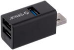 ORICO Hub USB Orico MINI USB-A, 3x USB-A (2x2.0, 1x3.1), MINI-U32L-BK-BP (MINI-U32L-BK-BP)