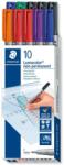 STAEDTLER Lumocolor F 0.6mm Filctoll készlet - vegyes színek (316 B10) (316 B10)