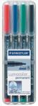 STAEDTLER Lumocolor 314 1-2, 5mm Alkoholos marker készlet - 4 szín (314 WP4) (314 WP4)