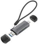 Conceptronic BIAN05G kártyaolvasó USB 3.2 Gen 1 (3.1 Gen 1) Type-A/Type-C Szürke (BIAN05G) (BIAN05G)