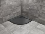 Radaway Cadita de dus semirotunda, acrilica cu aspect de piatra, Radaway Doros A Stone Black SDRA9090-01-54S (SDRA9090-01-54S)