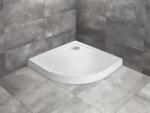 Radaway Cadita de dus semirotunda, acrilica cu aspect de piatra, Radaway Doros A Compact Stone White SDRA8080-05-04S (SDRA8080-05-04S)