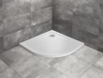 Radaway Cadita de dus semirotunda, acrilica cu aspect de piatra, Radaway Doros A Stone White SDRA8080-01-04S (SDRA8080-01-04S)