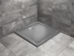Radaway Cadita de dus patrata, acrilica cu aspect de piatra, Radaway Doros C Stone Anthracite SDRC1010-01-64S (SDRC1010-01-64S)