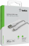 Belkin BOOST CHARGE USB-A to Lightning Cable, Braided - 1M - White (CAA002bt1MWH)
