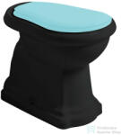 SAPHO KERASAN RETRO álló WC, alsó kifolyású, 38, 5x45x59cm, matt fekete (101031) (101031) - furdoszoba-szaniter